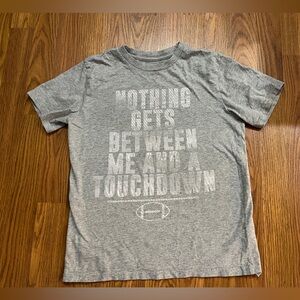 Children’s Place boys large 10/12 t-shirt, football graphic, grey